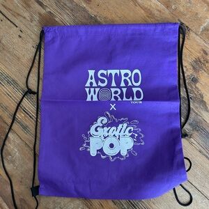 Astroworld x Exotic Pop Purple Drawstring Bag